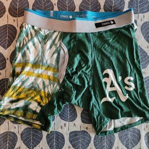 Stance Butter Blend Boxer Briefs Oakland A's